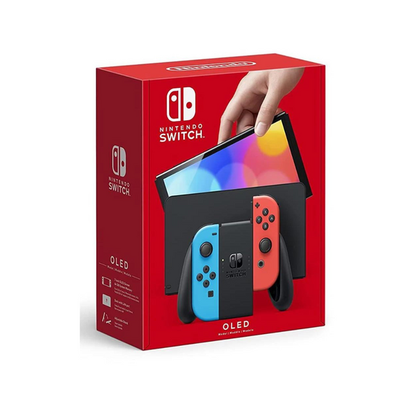 Nintendo Switch OLED Neon Red & Neon Blue Joy-Con - Unica Panamá