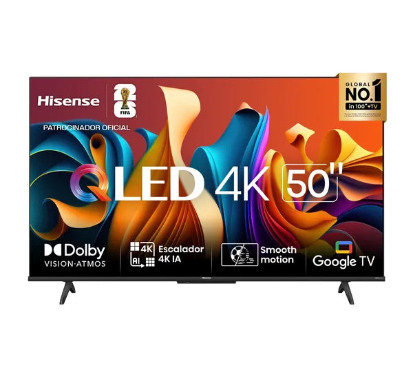 Televisor Hisense Smart 50” QLED UHD 4K 50Q6N Google TV | ÚNICA