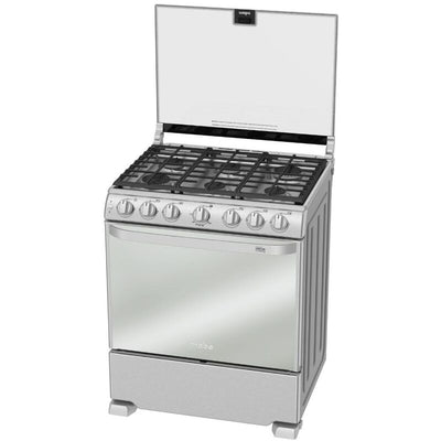 Estufa a gas 30" 6 quemadores encendido electrónico cubierta inox MABE