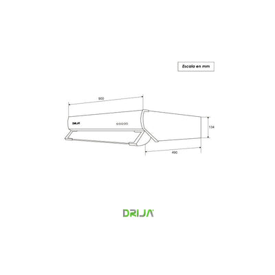 Campana Empotrable Extractora Con Flujo De Aire De 230 m3/hr Marca Drija DRIJA