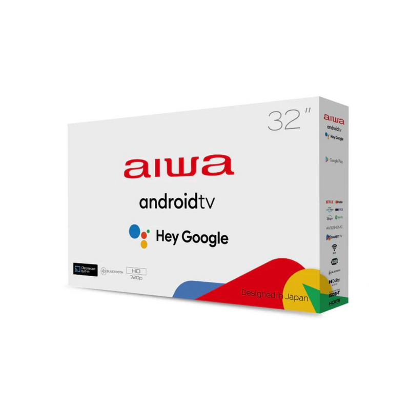 Televisor Smart Aiwa 32" Google TV Chromecast HDMI AIWA