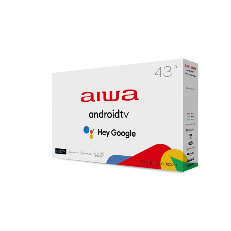 Televisor Smart LED 43" Smart Google TV incorporado AIWA AIWA