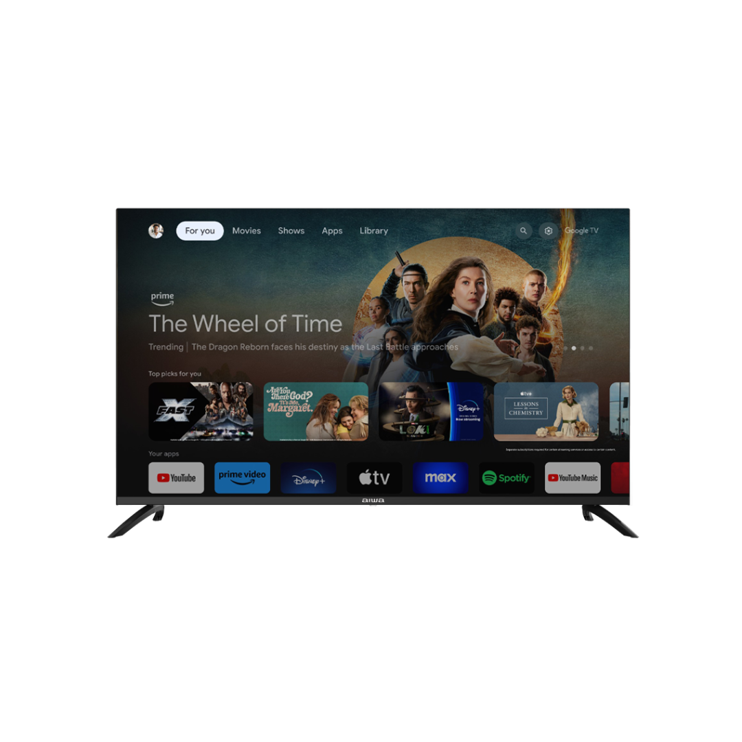 Televisor Smart de 50" QLED Ultra HD-4K AIWA Asistente Virtual: Hey Google AIWA