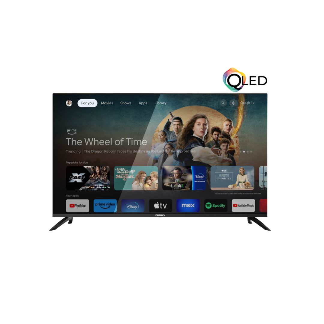 Televisor Smart de 65" QLED Ultra HD-4K AIWA Asistente Virtual: Hey Google AIWA