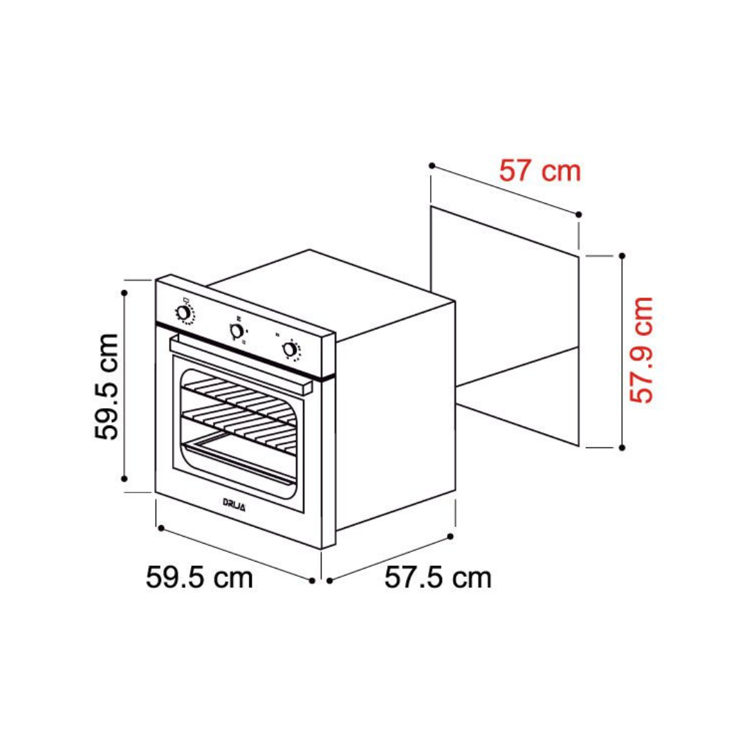 HORNO EMPOTRABLE ELECTRICO DRIJA DRIJA