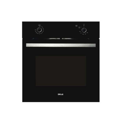 Horno a Gas Empotrable DRIJA de 59.5 cm, Capacidad de 72 Litros, Negro – Estilo y Rendimiento en tu Cocina