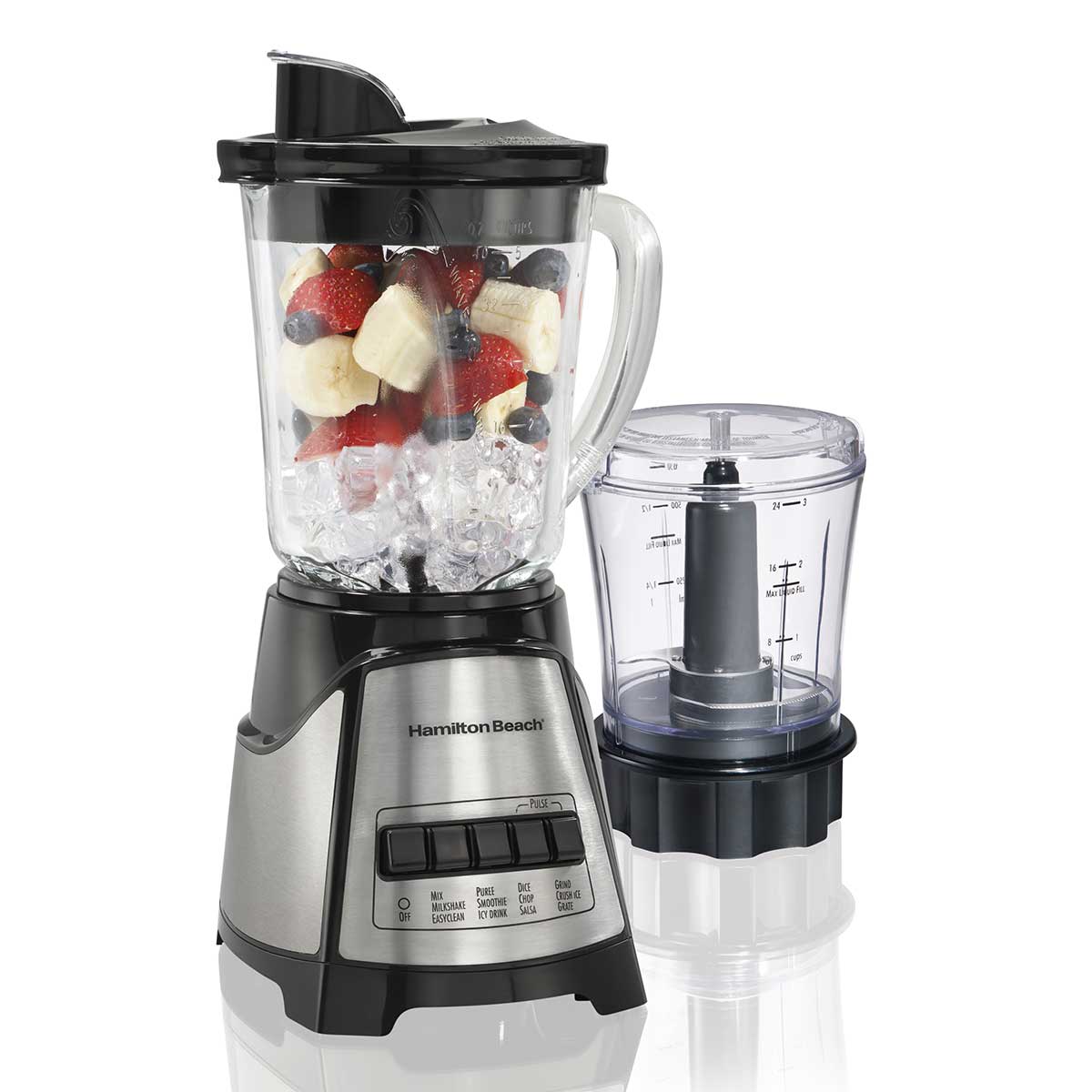 Licuadora Hamilton Beach Blender & Chopper - Jarra de Vidrio - 700W HB