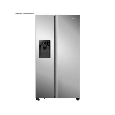 Refrigeradora Hisense Side by Side de 19.5 Pies Cúbicos | Tecnología Inverter | Multi Air Flow | Dispensador de Agua y Hielo HI SENSE