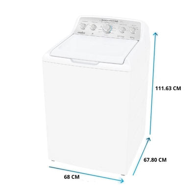 Lavadora automática carga superior 22kg Spiral Washing color blanco