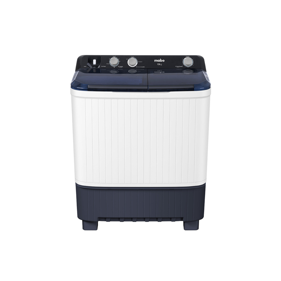 Lavadora Semiautomática de 2 Tinas 13 Kg Mabe Blanca MABE