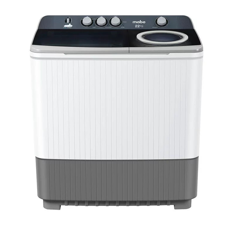 Lavadora Semiautomatica Mabe LMDX2224PBAB0 22 kg Blanca/Negra MABE