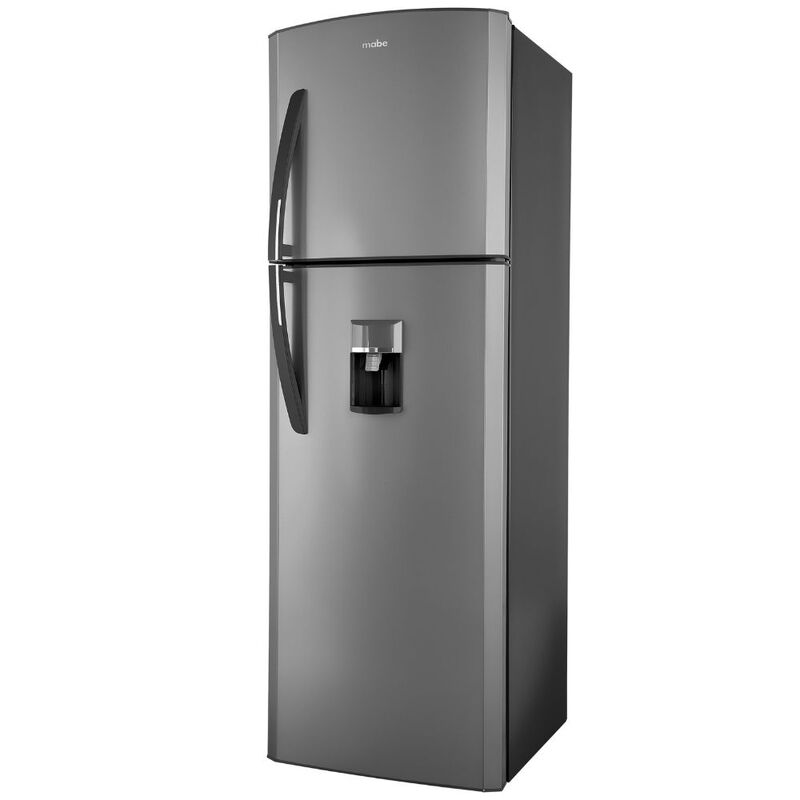 Refrigerador top mount 10p3 dispensa agua ahorro energético color grafito MABE