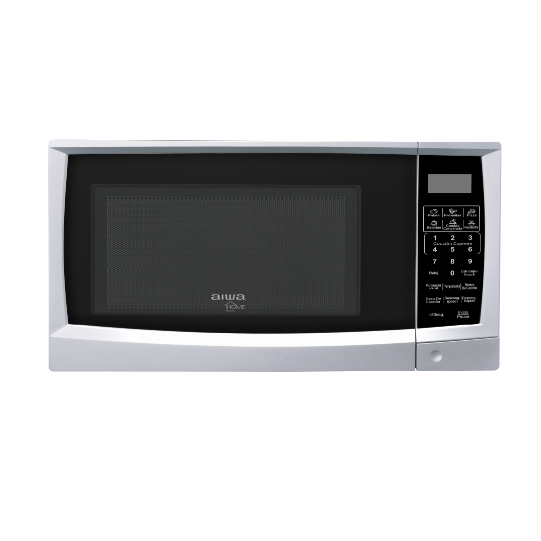 Microondas 20L 0.7 Pies Cúbicos Acero Inoxidable con Bandeja Giratoria | ÚNICA Panamá AIWA