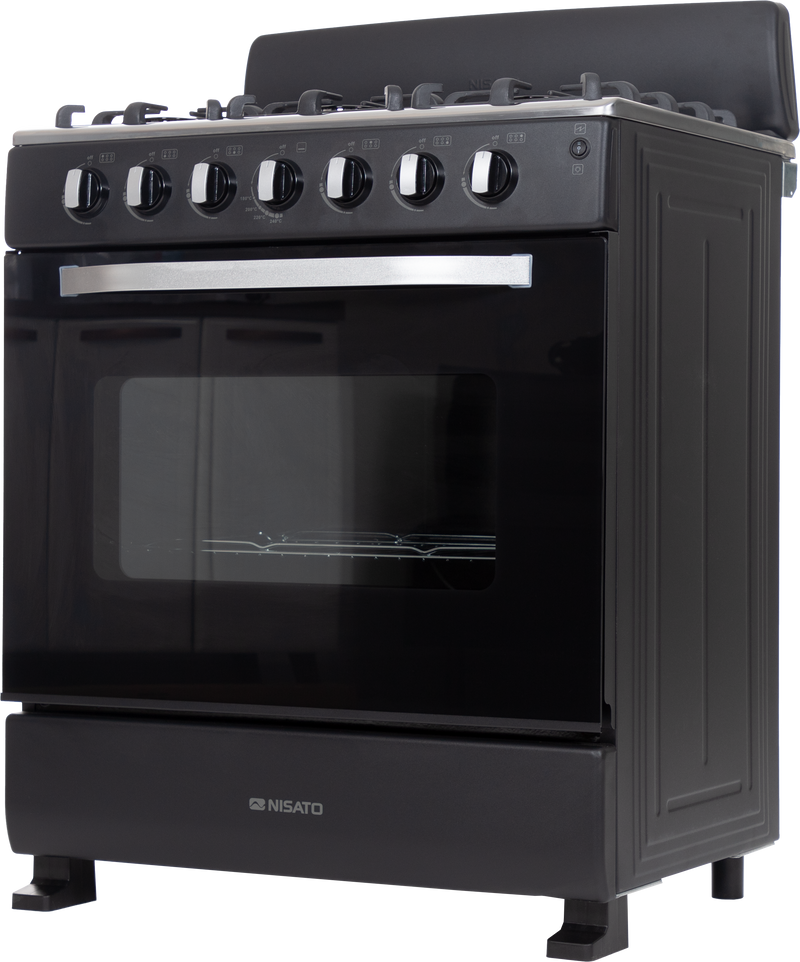 ESTUFA 30" 6/Q NEGROS, E/ELECTRICO, LUZ Y ROSTICERO