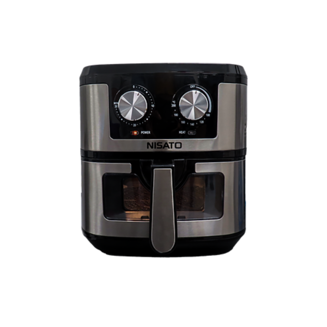 Freidora de Aire 23lts con Tostador, de Acero Inoxidable NISATO NISATO