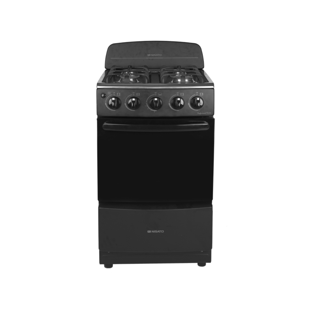 Estufa Nisato de 20" con Respaldo (Negra) NISATO