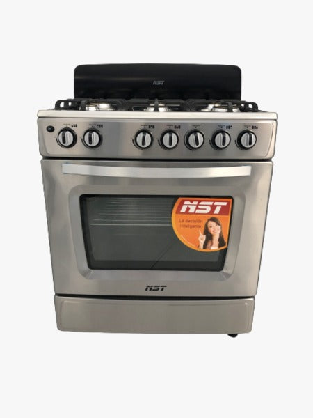 Estufa a gas de 30" de acero inoxidable NST 6 Quemadores NST