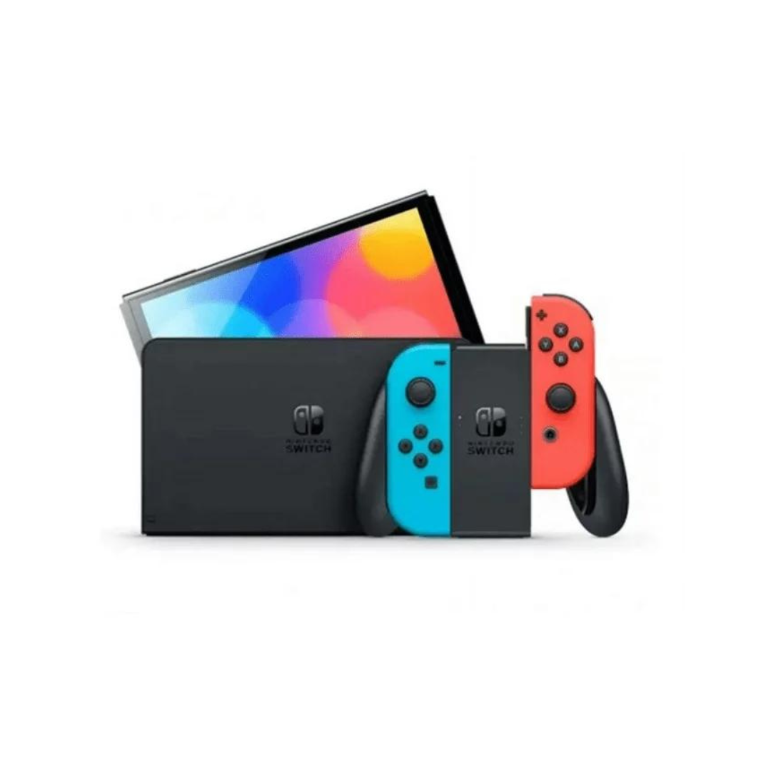 Nintendo Switch OLED Neon Red & Neon Blue Joy-Con NINTENDO