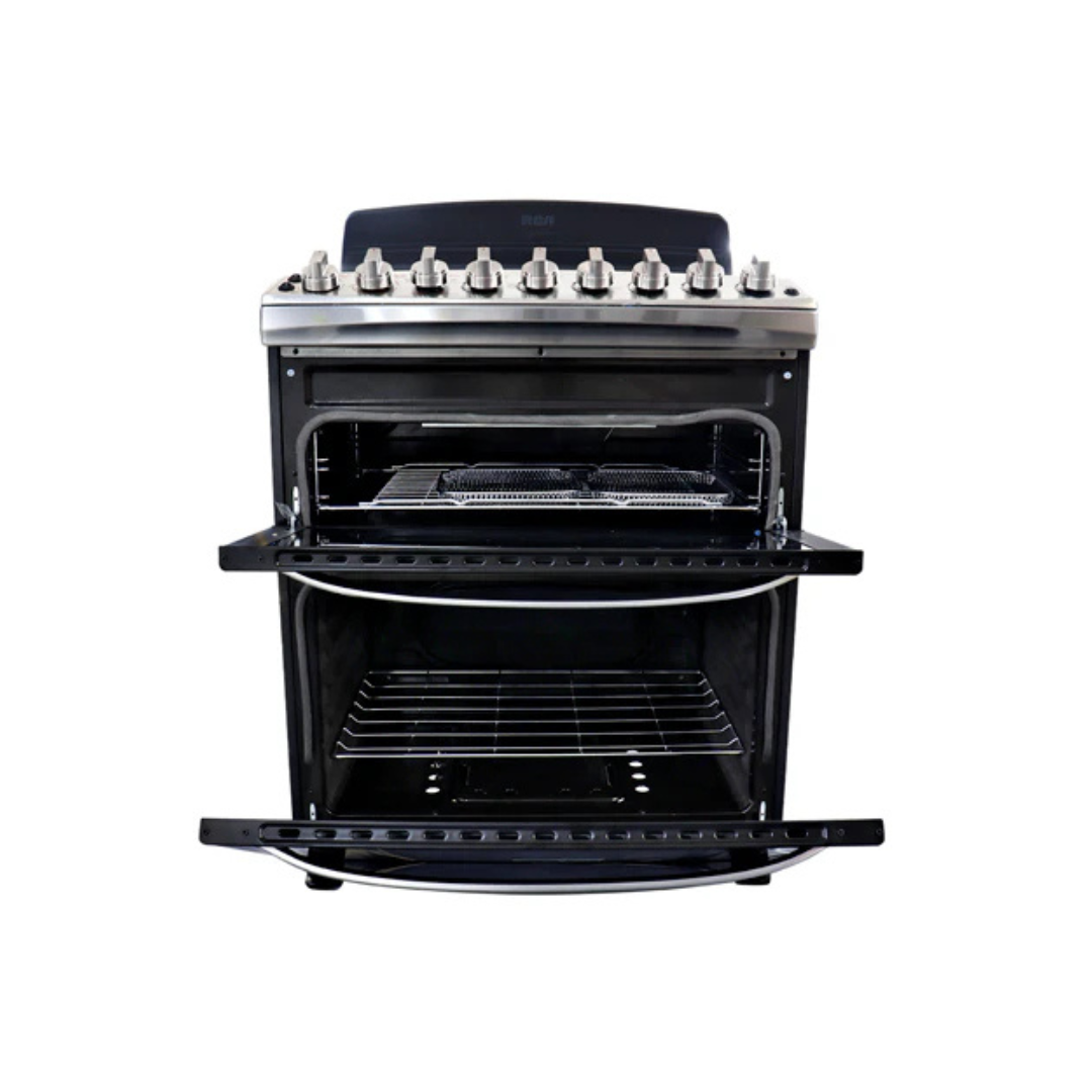 Estufa de 30" con Doble Horno, Air Fryer, Termostato de Estilo Americano RCA RCA