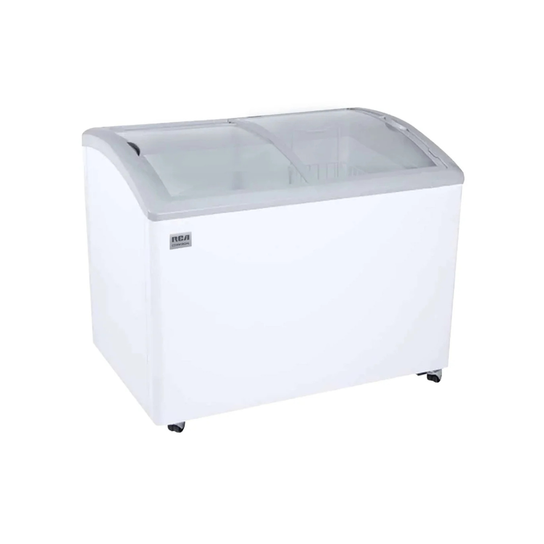 Congelador Horizontal de 12 Pies Cúbicos con Puertas de Vidrio – Almacenamiento Versátil y Elegante