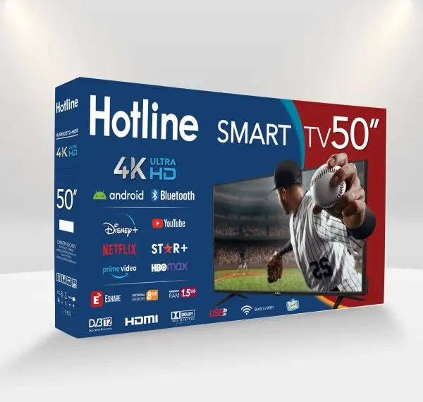 Televisor Smart 4K de 50" HOTLINE HOT LINE