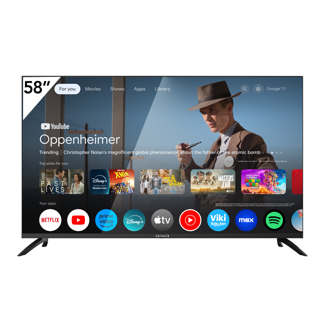 Televisor Aiwa AW58B2G Smart 58” 4K Google TV | ÚNICA Panamá AIWA