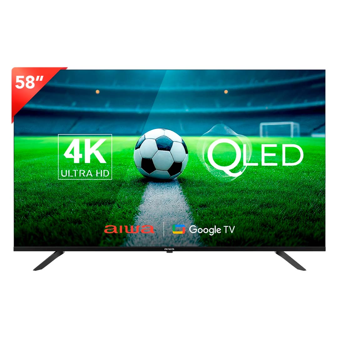 Televisor Aiwa AW58B2Q QLED Smart 58” 4K Google TV | ÚNICA Panamá AIWA