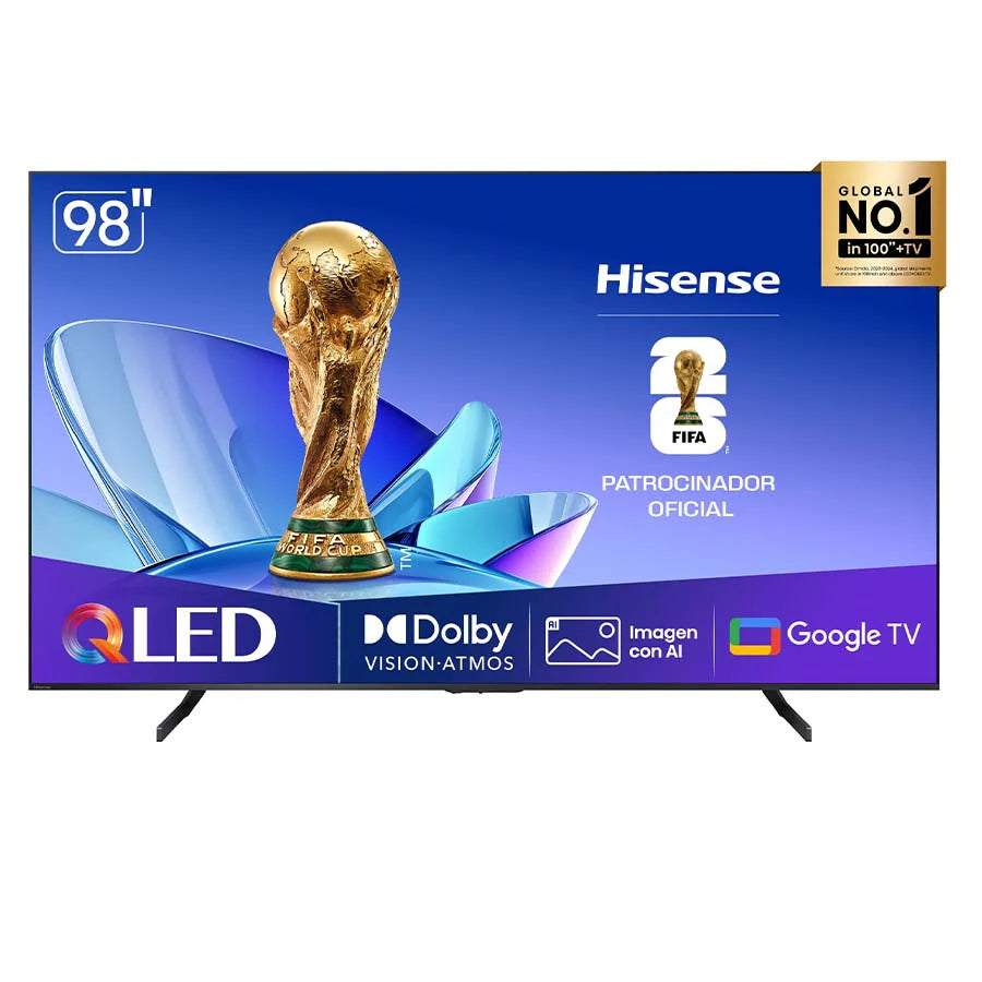 Televisor Hisense 98Q6QG QLED Smart 98” 4K Google TV | ÚNICA Panamá HI SENSE