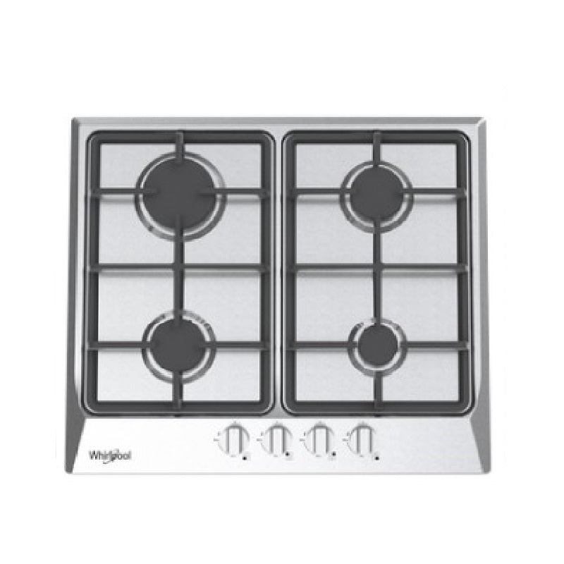 Estufa Empotrable a Gas 24” Acero Inoxidable Marca Whirlpool WHIRLPOOL