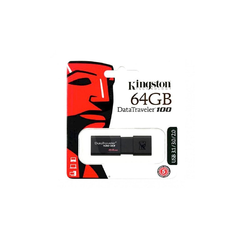 Pendrive Con Capacidad De 64 GB De Memoria Marca Kingston KINGSTON