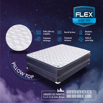 Colchón KING Pillow Top Marca FLEX (No Incluye Box) FLEX