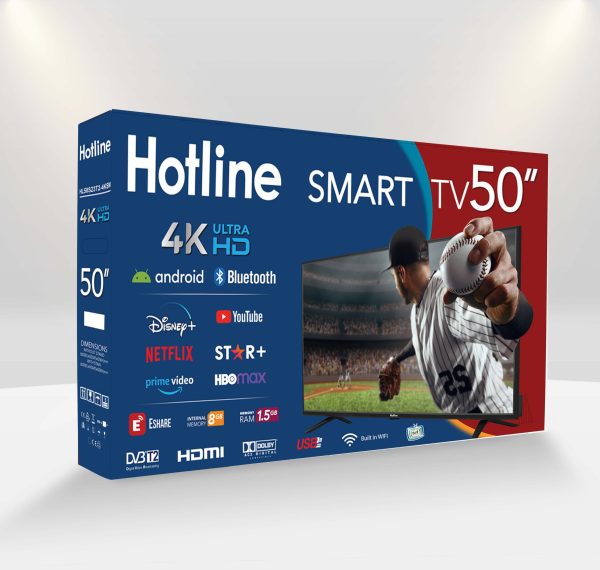 Televisor Smart 4K de 50" HOTLINE HOT LINE