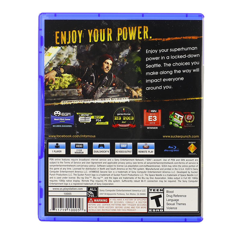 Infamous second discount son 2019