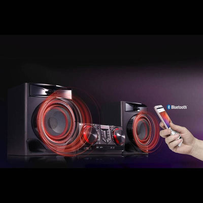 Minicomponente XBOOM 480 W de potencia RMS, Multi Bluetooth, TV Sound Sync, Karaoke LG