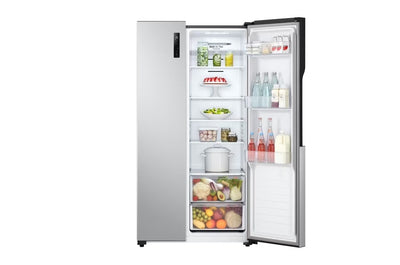Refrigeradora LG Side by Side Color Platinum Silver (PCM) Capacidad Total Almacenamiento 508 Litros LG