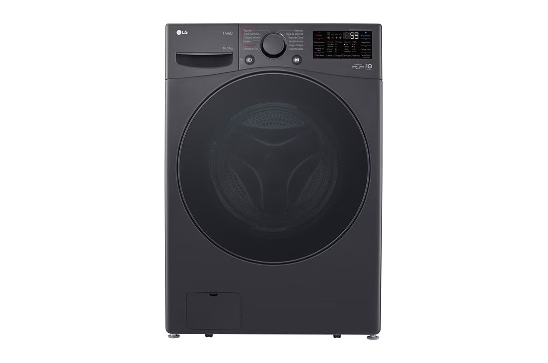 Lavasecadora Carga Frontal Inteligente 6 Motion DD con Motor Inverter AI Direct Drive™, TurboWash™ y LG ThinQ, 16Kg / 8a LG