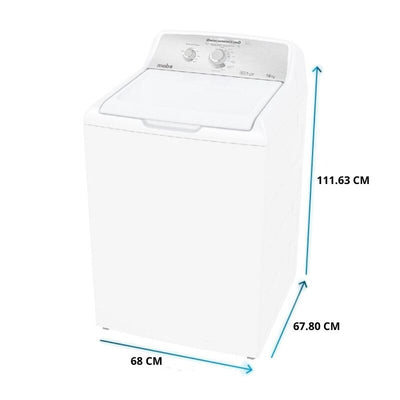Lavadora automática Mabe 16Kg sistema Aqua Energy Roller color blanco MABE