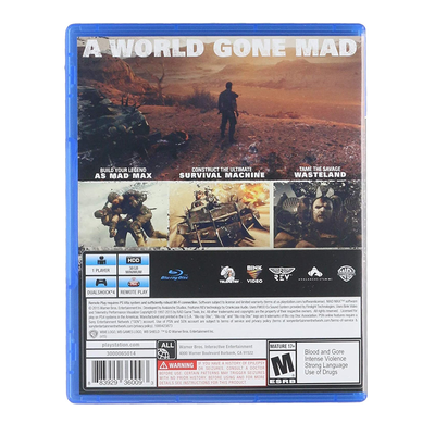 Mad Max PS4 Marca Sony