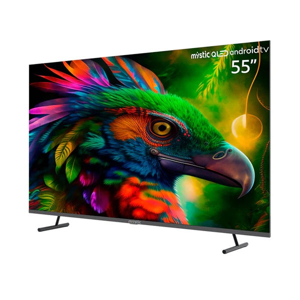 Televisor MYSTIC QLED FRAMELESS TV 55" 4K/UHD HDR, DVB-T ANDROID TV, 2GB/16GB, DOLBY ATMOS, DOLBY VISION WIFI 5G, CONTROL /VOZ MYSTIC
