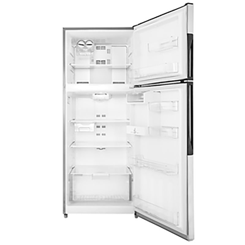 Refrigerador top mount 18p3 dispensa agua ahorro energético color inox MABE