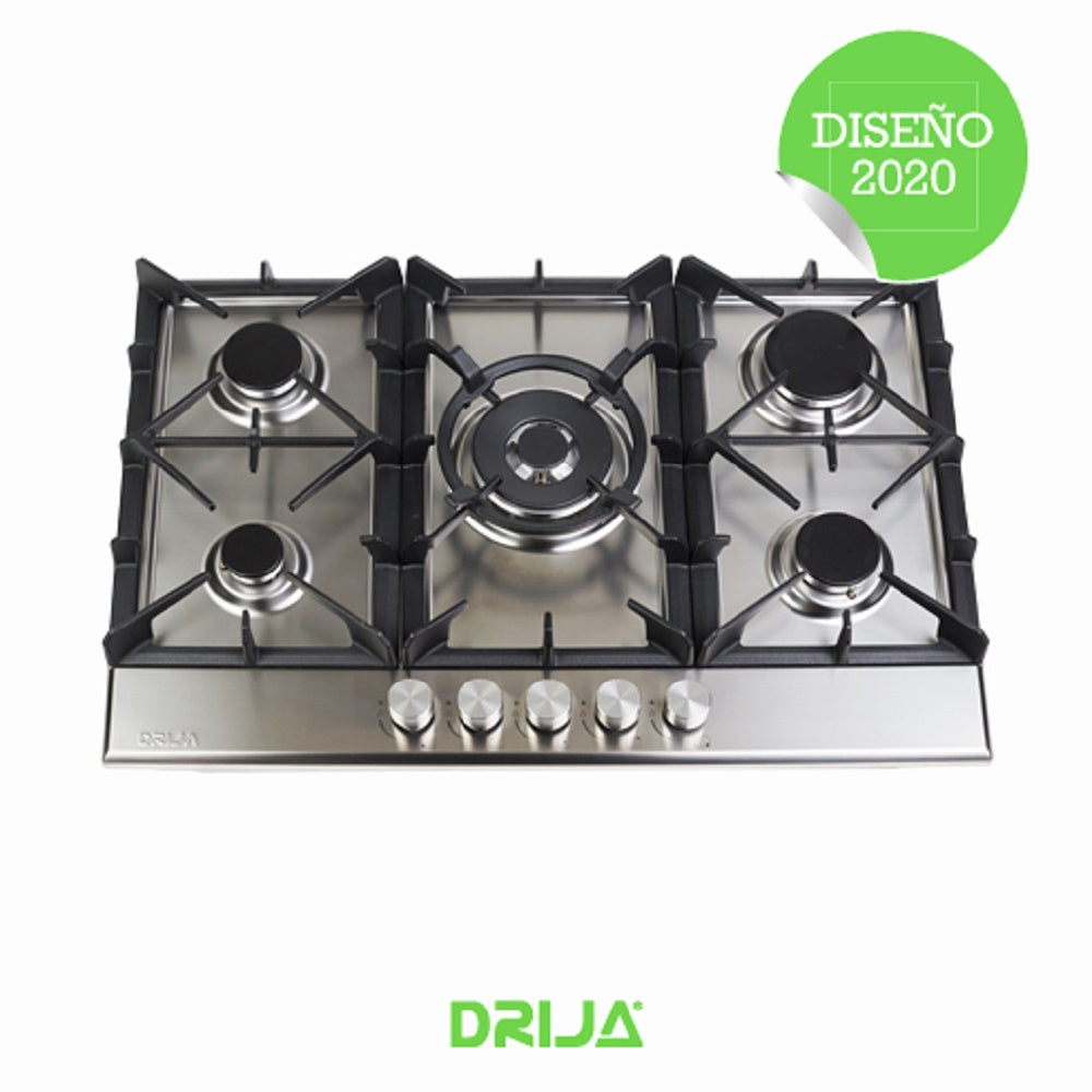 Estufa Empotrable a Gas Con 5 Hornillas Marca Drija DRIJA