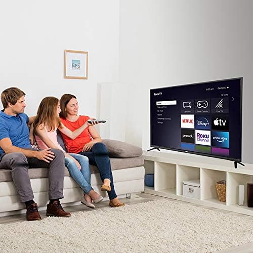 RCA ROKU - Televisor LED HD 4K UHD de 55 pulgadas, 4 puertos HDMI, color negro RCA