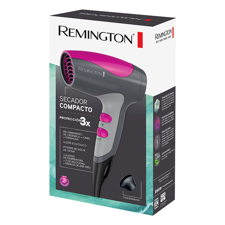 Secador para cabello REMINGTON compacto REMINGTON