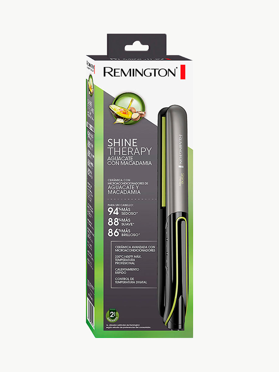 Plancha Alisador Remington REM-S12A Shine Therapy AGUACATE / MACADAMIAN REMINGTON