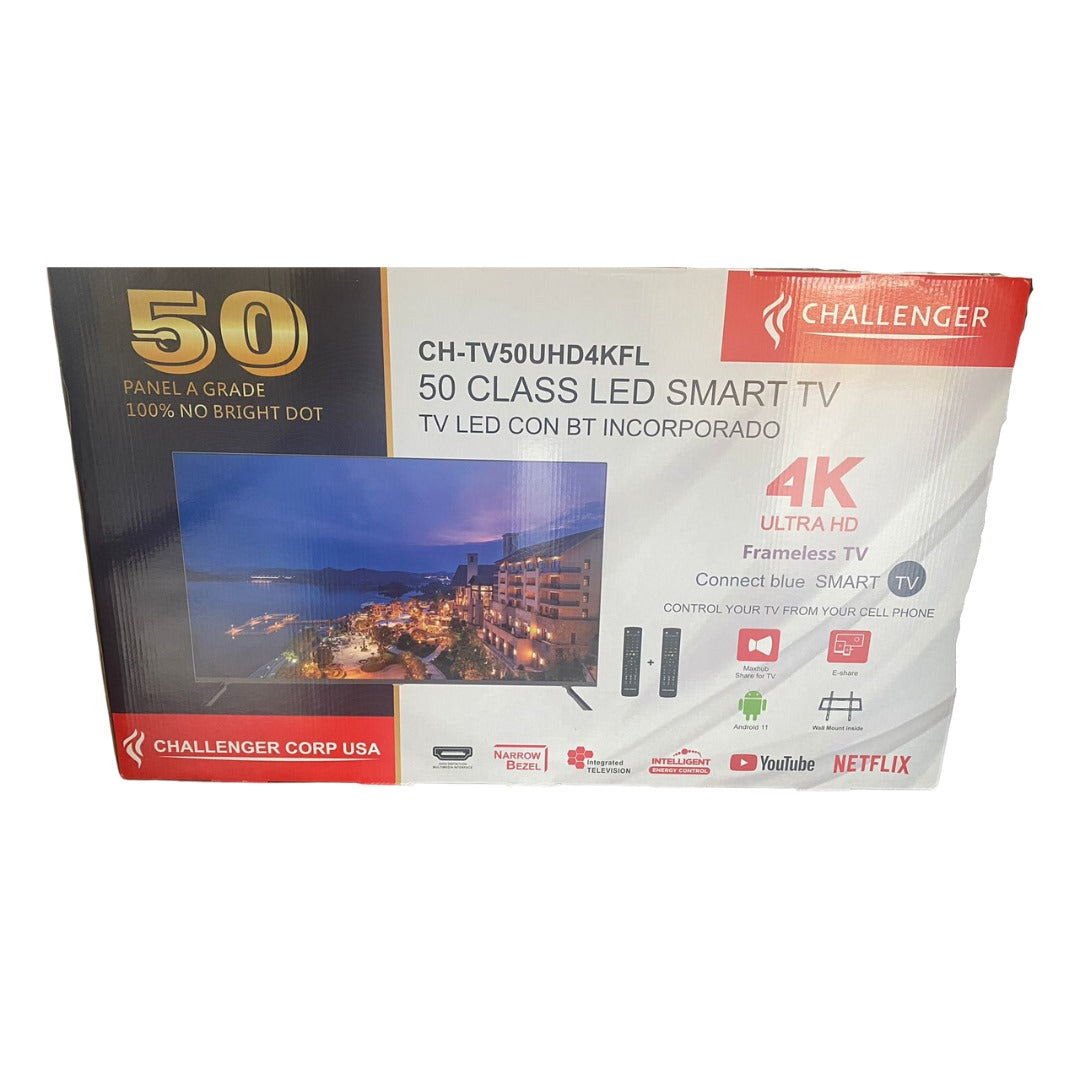 TELEVISOR DE 50" CLASS LED SMART CON BT INCORPORADO CHALLENGER