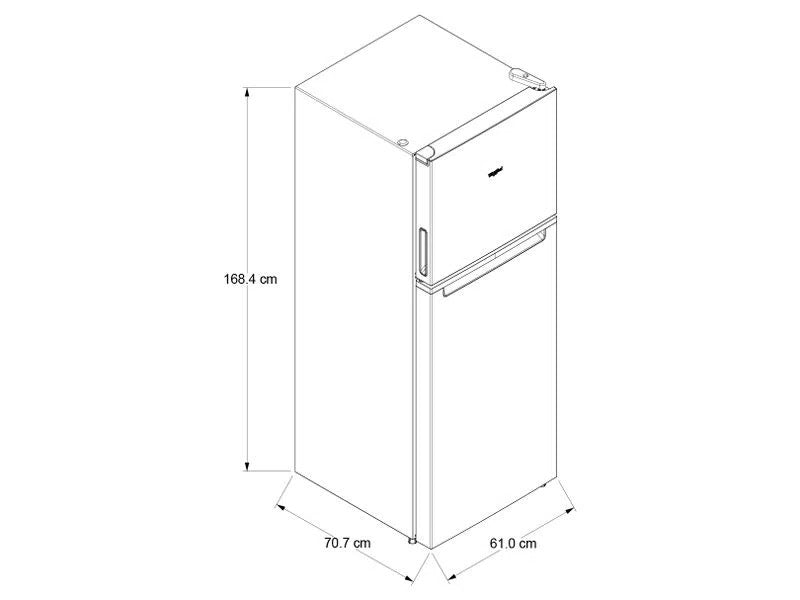 Refrigeradora Top Mount Whirlpool 13p³ Xpert Energy Saver WT1331A Gris acero WHIRPOOL