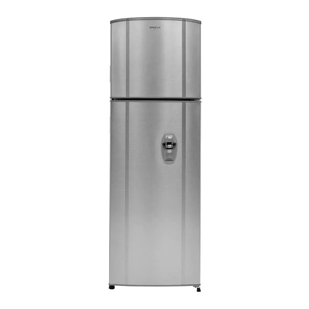 Refrigeradora Whirlpool de 90pc, con dispensador de agua, inox WHIRPOOL