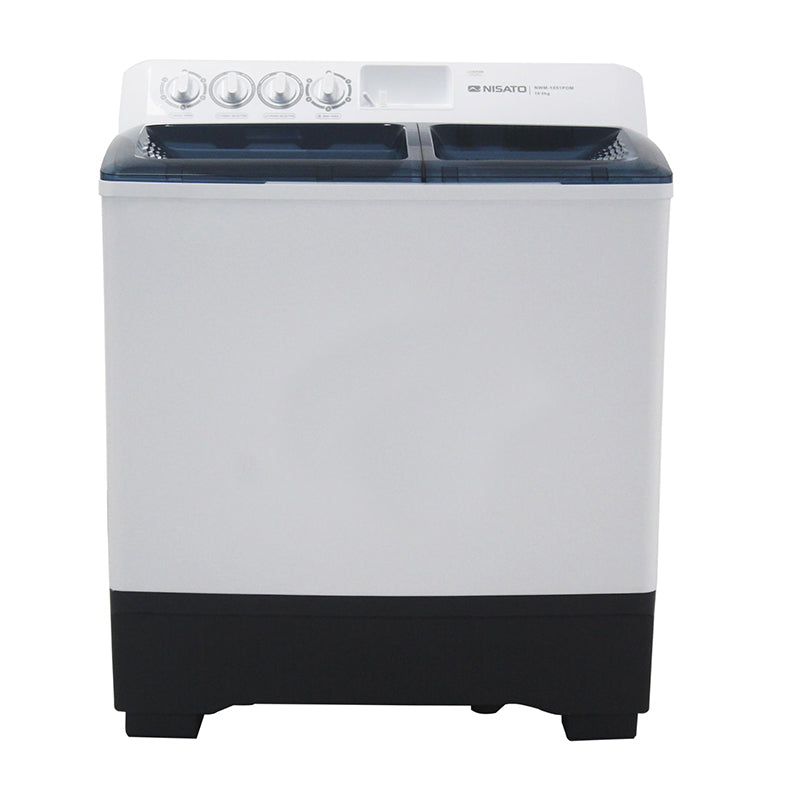 Lavadora Semiautomática de 18 Kg Blanca Marca Nisato NISATO