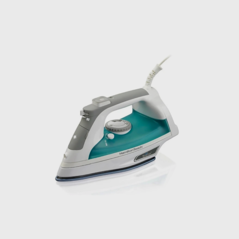 Plancha a Vapor Blanca con Celeste Marca Hamilton Beach HB